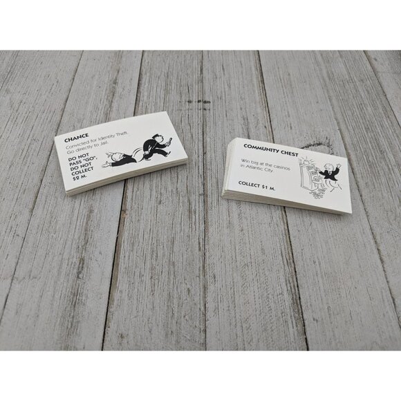 Monopoly Electronic Banking 2007 Replacement Chance Community Chest Cards - Picture 1 of 5